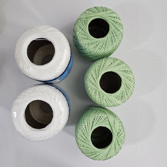 Lot of Vintage DMC Crochet Cotton - DMC B5200 & 955 - Picture 13 of 14